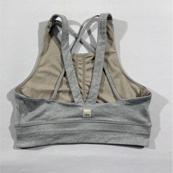 Vuori Juno Bra Women XS Racerback Yoga Workout Sports Bra Heather Gray VW136 - Picture 6 of 6